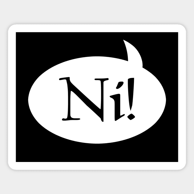 "Ni!" Word Balloon Magnet by GloopTrekker